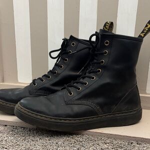Dr. Martens Black Leather Combat Boots